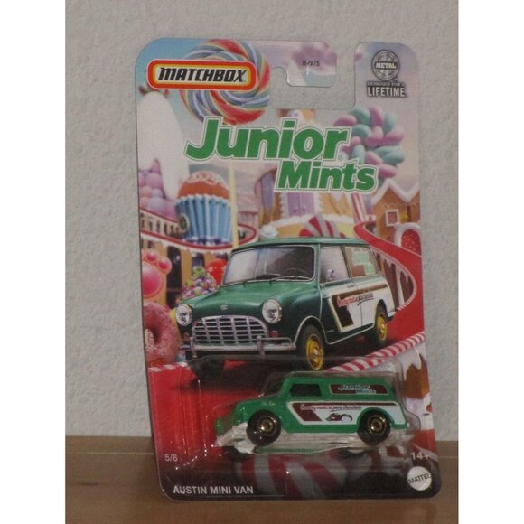 Matchbox Mattel Candy Food Series Lot of  5 Different Car Lot 2023 New Package - Picture 5 of 6